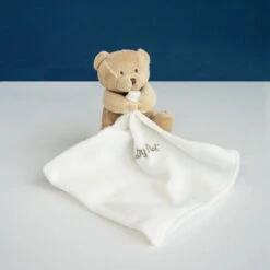 Baby'Nat Doudou Mouchoir Ours Marron Clair -Moulin Roty Peluche Boutique 20200925150148115046f4xx