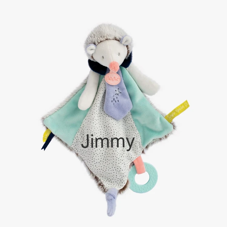 Baby'Nat - Les Super Doudous - Doudou Plat Hérisson Bleu 40 Cm 3 Baby'Nat - Les Super Doudous - Doudou Plat Hérisson Bleu 40 Cm