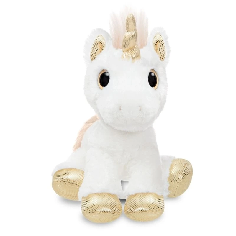 Aurora Conte Féérique Mini Peluche Twinkle La Licorne Or Blanc 18 Cm 5 Aurora Conte Féérique Mini Peluche Twinkle La Licorne Or Blanc 18 Cm – Image 3