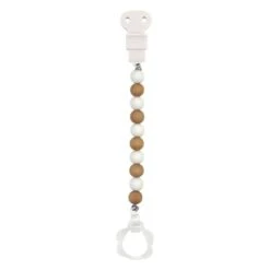 Nattou Attache-sucette Silicone Bois Blanc