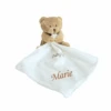Baby'Nat Doudou Mouchoir Ours Marron Clair -Moulin Roty Peluche Boutique bn 20