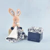 Doudou Et Compagnie - Boh'Aime - Peluche Avec Doudou Lapin Bleu Blanc Liberty -Moulin Roty Peluche Boutique bohaime2020peluche20avec20lapin20bleu20blanc20liberty