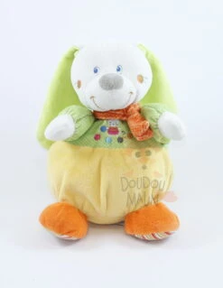 Mots D'enfants Boîte à Musique Lapin Jaune Vert Orange