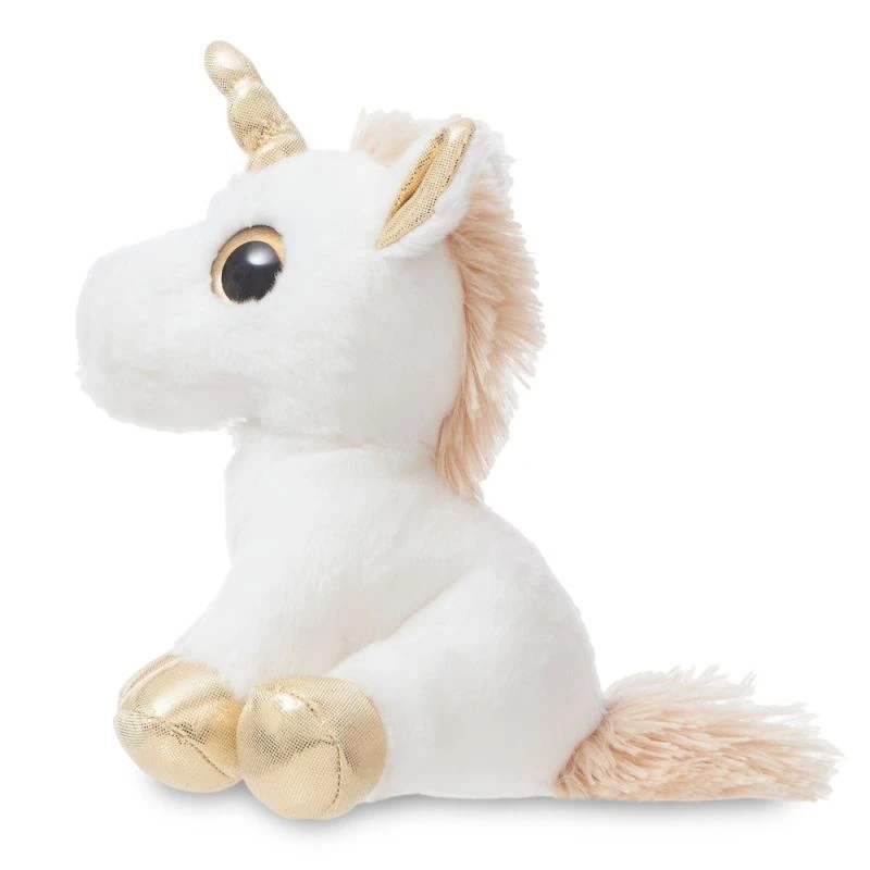 Aurora Conte Féérique Mini Peluche Twinkle La Licorne Or Blanc 18 Cm 4 Aurora Conte Féérique Mini Peluche Twinkle La Licorne Or Blanc 18 Cm – Image 2