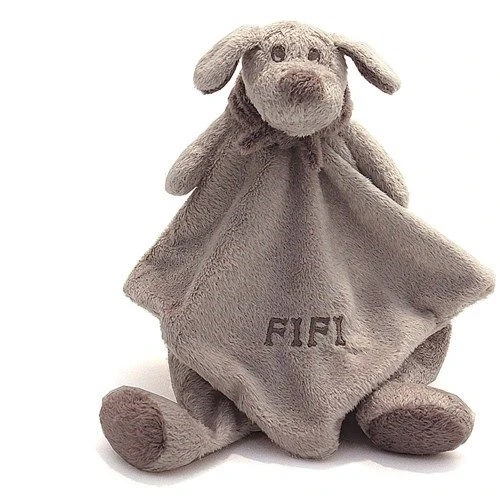 Dimpel Fifi Le Chien Doudou Plat Beige Marron 3 Dimpel Fifi Le Chien Doudou Plat Beige Marron