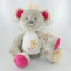 Bebisol Doudou Koala Rose Gris Jaune Fleur Lola -Moulin Roty Peluche Boutique koala20rose20gris20jaune20fleur20lola