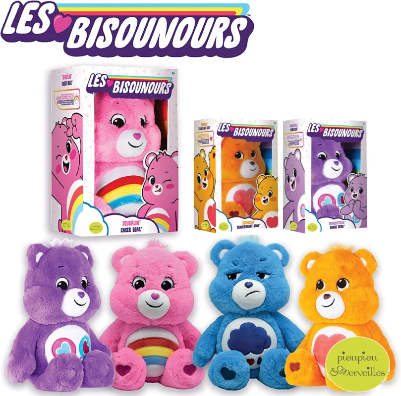 Les Bisounours - Peluche Ours Toucâlin Rose Arc En Ciel 30 Cm 4 Les Bisounours - Peluche Ours Toucâlin Rose Arc En Ciel 30 Cm – Image 2