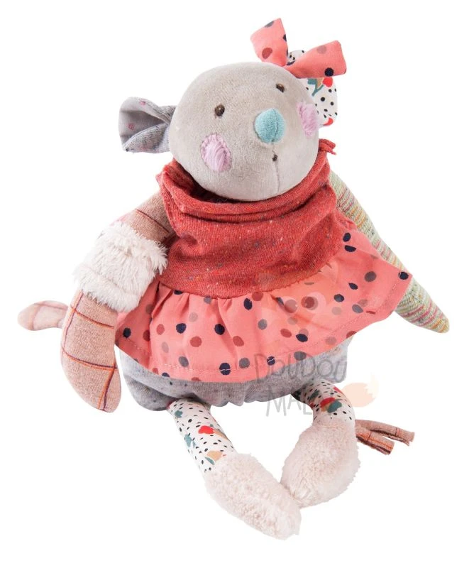 Moulin Roty Les Jolis Trop Beaux Peluche Souris Rouge Gris 30 Cm 3 Moulin Roty Les Jolis Trop Beaux Peluche Souris Rouge Gris 30 Cm