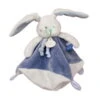 Baby'Nat - Les Layettes - Doudou Plat Lapin Blanc Bleu 25 Cm -Moulin Roty Peluche Boutique les20layettes2020plat20lapin20blanc20bleu202520cm