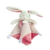 Baby'Nat - Les Layettes - Doudou Plat Lapin Blanc Rose 25 Cm -Moulin Roty Peluche Boutique les20layettes2020plat20lapin20blanc20rose202520cm