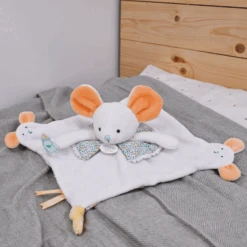 Doudou Et Compagnie - Les Petits Fûtés - Doudou Souris Blanc 30 Cm