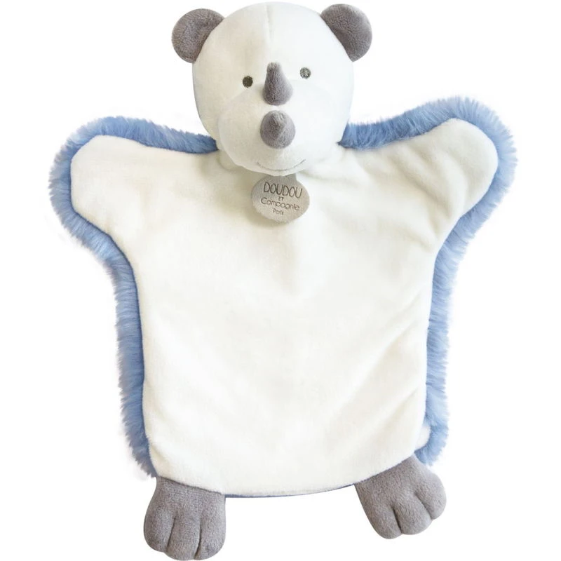 Doudou Et Compagnie - Marionnette Rhinocéros Gris 25 Cm 3 Doudou Et Compagnie - Marionnette Rhinocéros Gris 25 Cm