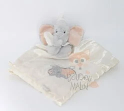 Disney - Maxi Doudou Dumbo L'éléphant - Jaune Beige 40 Cm