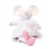 Meiya & Alvin Doudou Peluche Souris Caoutchouc Naturel Blanc Rose -Moulin Roty Peluche Boutique meiya