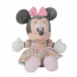 Disney Minnie La Souris Liberty Peluche Rose Fleur 25 Cm