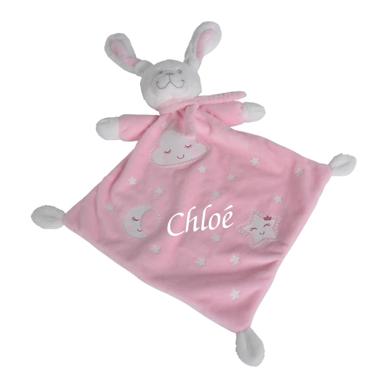 Nicotoy - New Boone Glow Doudou Plat Lapin Rose 40 Cm 3 Nicotoy - New Boone Glow Doudou Plat Lapin Rose 40 Cm