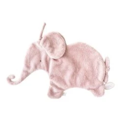 Dimpel - Oscar L'éléphant - Doudou Attache-sucette Rose Foncé 22 Cm