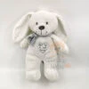 Pommette - Peluche Lapin Blanc Mon Petit Coeur 30 Cm