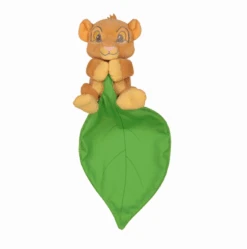 Disney Doudou Simba Le Lion Feuille Vert Jaune 25 Cm