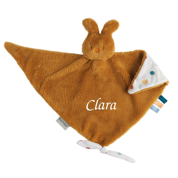 Nattou - Tipidou - Maxi Doudou Lapin Jaune Moutarde 40 Cm 3 Nattou - Tipidou - Maxi Doudou Lapin Jaune Moutarde 40 Cm