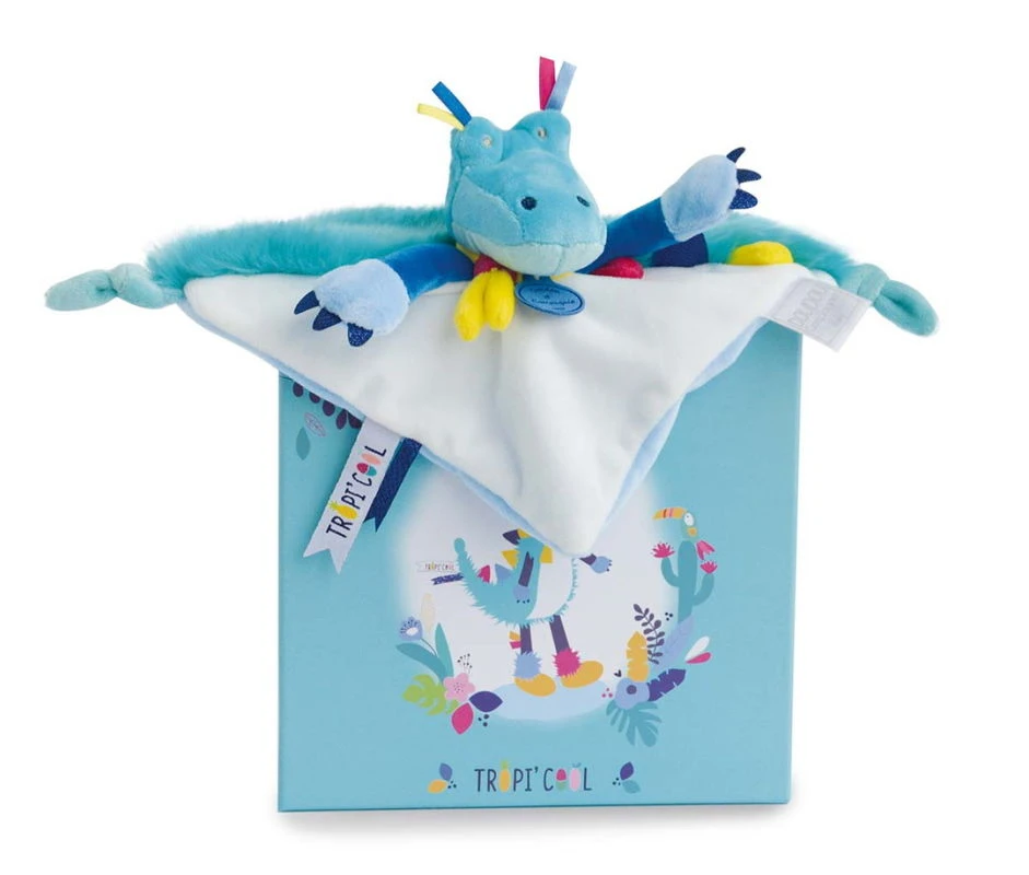 Doudou Et Compagnie - Tropi'COOL Crocodile Doudou Plat Vert 3 Doudou Et Compagnie - Tropi'COOL Crocodile Doudou Plat Vert